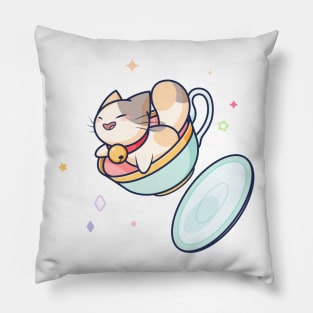 Teacup Cat Pillow