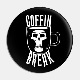 Halloween Shirt Coffin Break Funny T-Shirt Pin