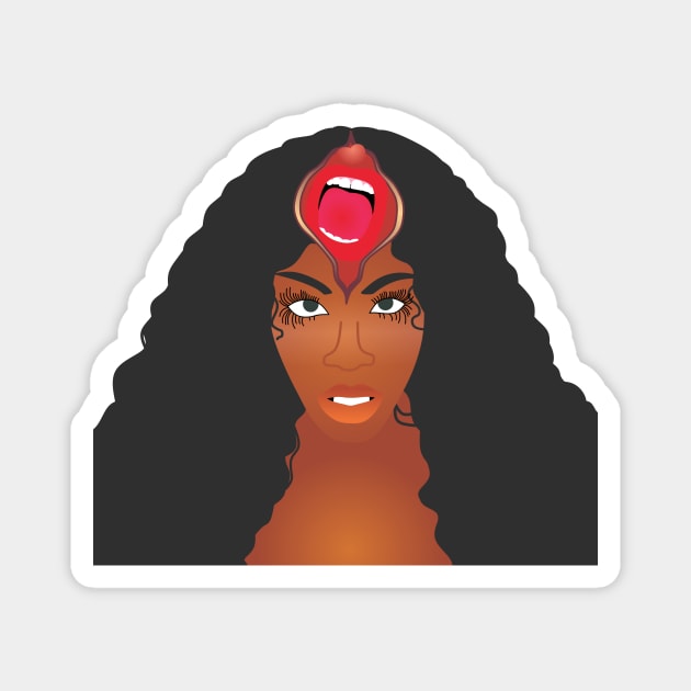 Rico Nasty Anger Management Magnet by sofjac