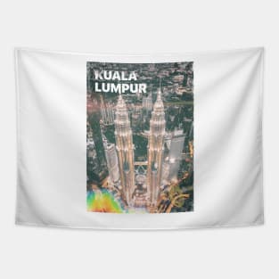 Vintage Kuala Lumpur Poster | Places of the World Tapestry