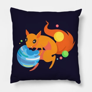 Squirrel of Doom - Eater of Worlds Pillow