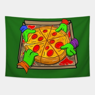 TMNT Antonio’s Pizza Cartoon Comic Book Tapestry