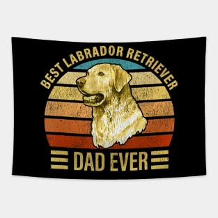 Best Labrador Retriever Dad Ever Retro Vintage Lab Dog Lover Tapestry