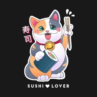 Sushi Lover - Neko Cat T-Shirt