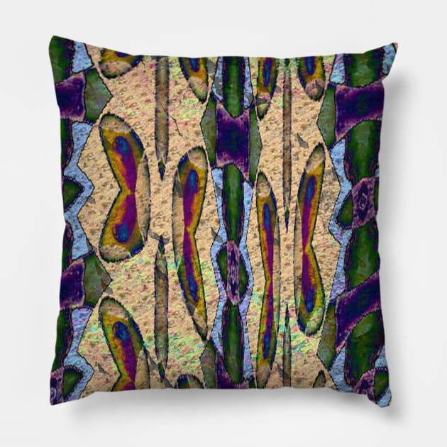 Beanstalks n Beige Pillow by ArtistsQuest