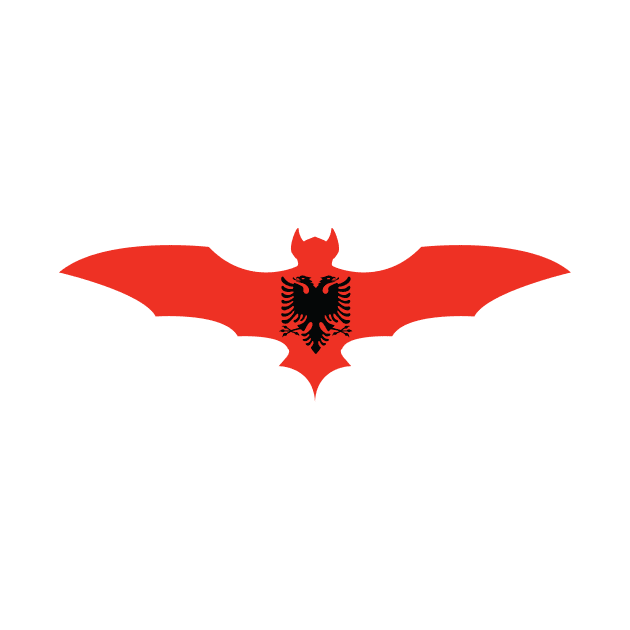 Albanian Bat Flag by Wickedcartoons