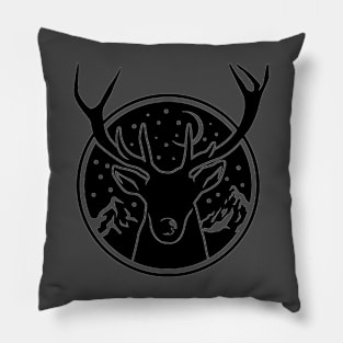 Deer in mountains Pillow