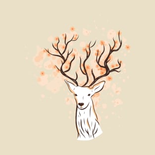 Floral Antlers T-Shirt