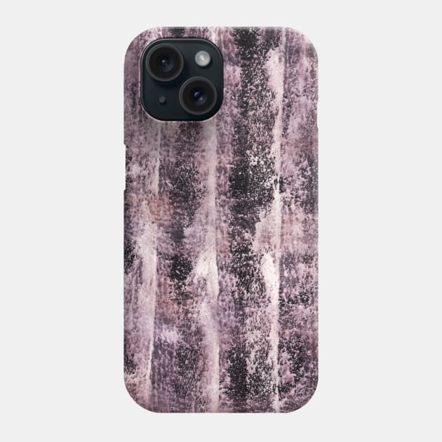 Simple abstract dusty pink watercolor, graphite background. Hand-painted striped texture, splashes, drops, paint smears. Best for background, wallpaper, cover,  poster and packaging, wrapping. Phone Case by Olesya Pugach