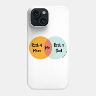 Venn Diagram Best of Mm Best of Dad = Me Phone Case