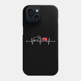 English Bulldog Heartbeat Phone Case