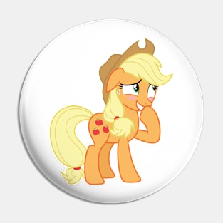 Blushing Applejack Pin