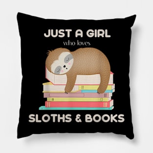 Sloths And Books Reader Pillow