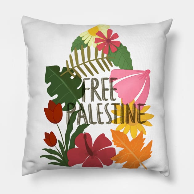 free Palestine T_T Pillow by Karyavna