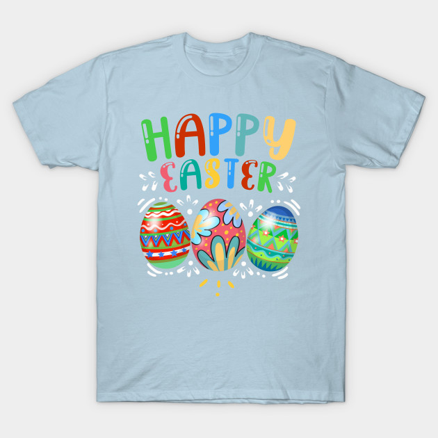 Disover Happy Easter Day Colorful Egg Hunting - Happy Easter Day Colorful Egg Hunting - T-Shirt