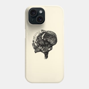 Bison head Phone Case