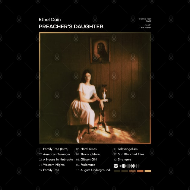 Ethel Cain - Preacher’s Daughter Tracklist Album by 80sRetro