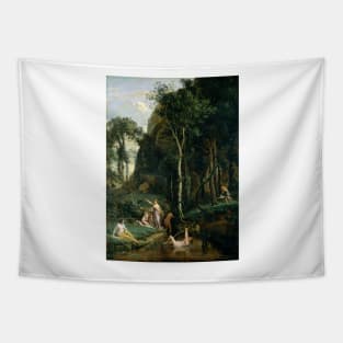 Diana and Actaeon Jean Baptiste Camille Corot Tapestry