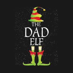 Dad Elf Family Matching Christmas Group Funny Gift T-Shirt