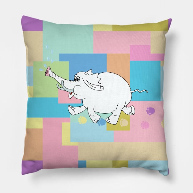 cute elephant Pillow by mkbl