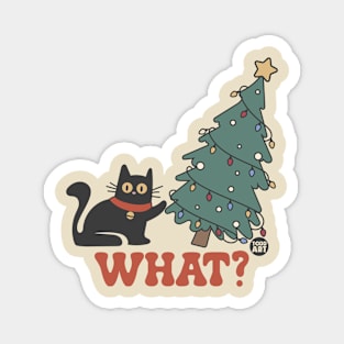 WHAT CAT XMAS TREE Magnet