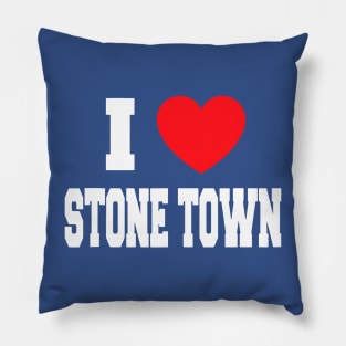 I Love Stone Town Pillow