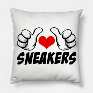 I Love Sneakers Pillow