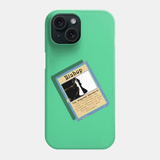 The Diagonal Daredevil Chess Bishop Trading Card Phone Case