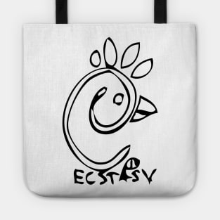 Ecstasy Doodle Black Tote