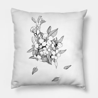 Botanical Floral Artistic Pillow