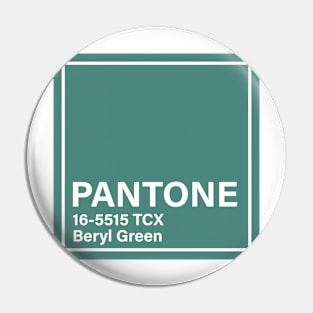 Pantone 16-5515 TCX Beryl Green Pin