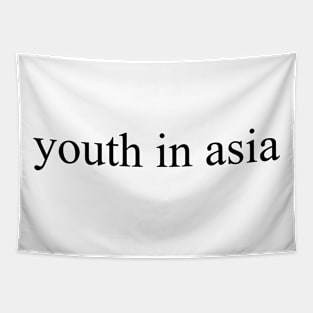 youth in asia, black Tapestry