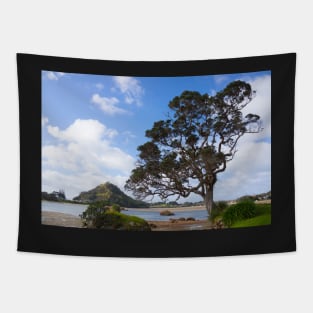 Pohutukawa tree on the foreshore. Tapestry