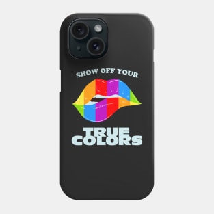 rainbow lips gay lgbt design to attend the pride parade 2022 Phone Case