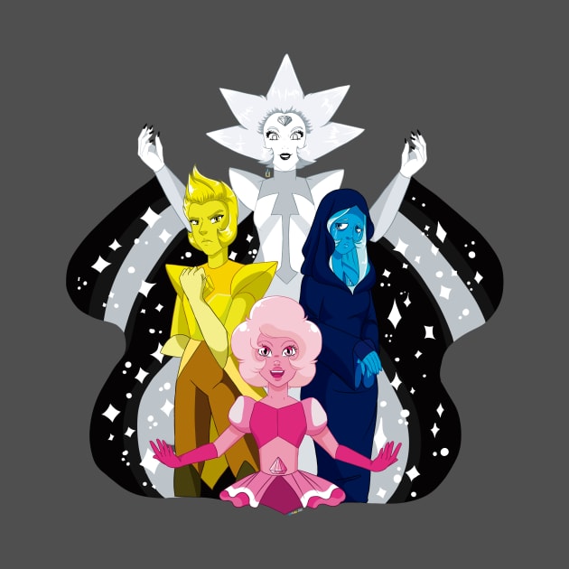 Steve Universe - The Diamonds by Pink Grape Arts