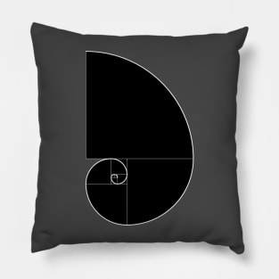 Fibonacci Spiral 001 Pillow