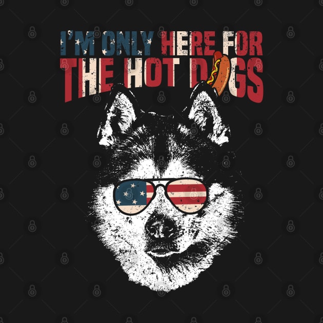 Alaskan Malamute Shirt Funny 4th of July by Madfido