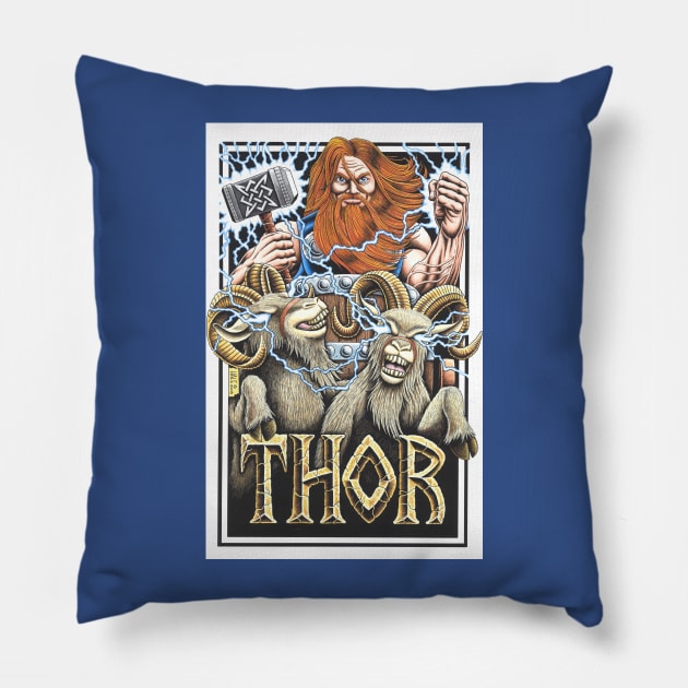 Thor - the god of thunder – color Pillow by Stolencheese