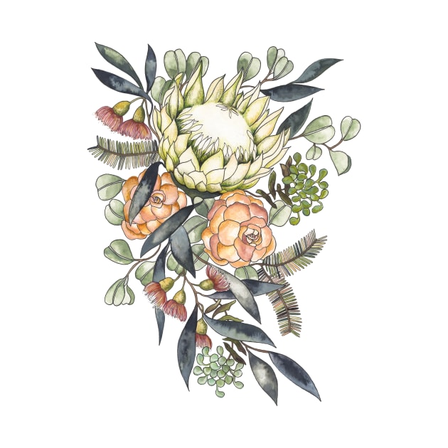 Bouquet - Tropical Protea by themintgardener