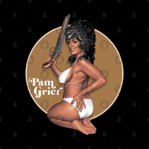 Pam Grier Retro Art by tysa