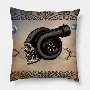 Awesome funny skull Pillow