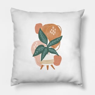 House Plant on Blush Pink Pillow