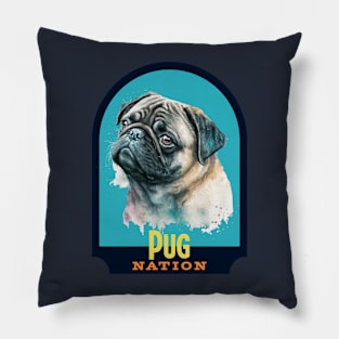 Pug Nation Pillow