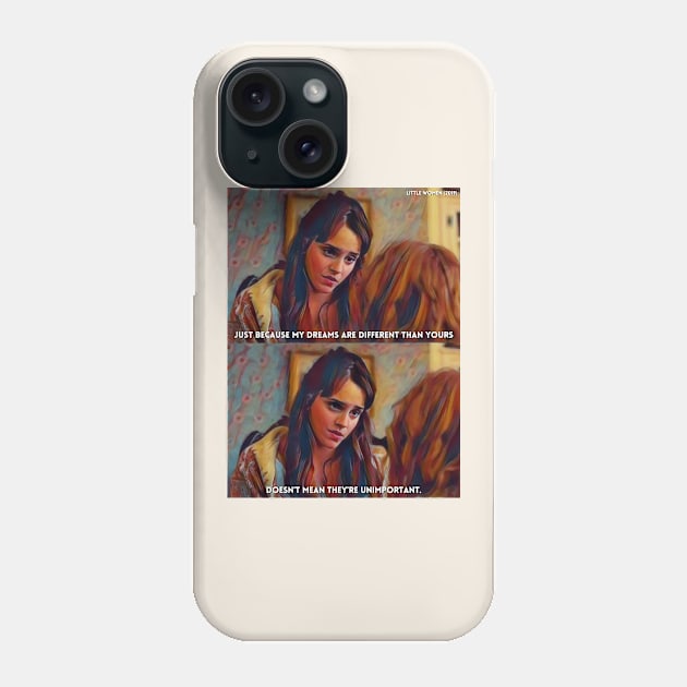 Different Dreams | Little Women (2019) Movie Digital Fan Art Phone Case by Sentiment et al.