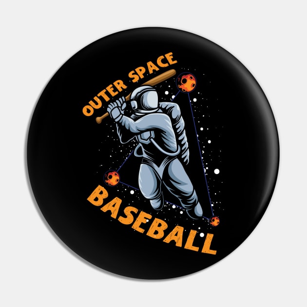 Outer Space Baseball Pin by Teewyld