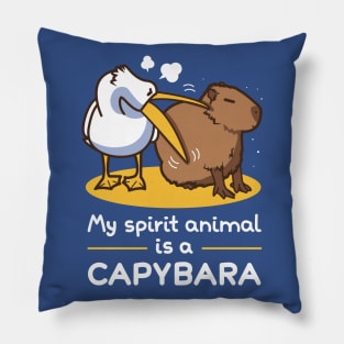 My spirit animal is a capybara v2 Pillow