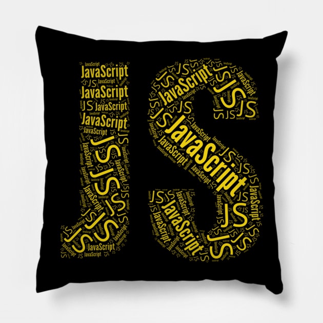 JS JavaScript Logo Pillow by vladocar