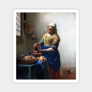 High Resolution Johannes Vermeer The Milkmaid 1658 Magnet