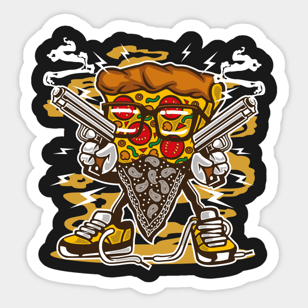 Pizza Gangster Pizza Aufkleber Teepublic De E un vestito di magnifico lanette gli elementi più essenziale per l'immagin da pizza gangster sone freddy whisky e donne e buscaglione sembro uscito da una sit con al capone definito criminale gentiluomo sing & song. teepublic