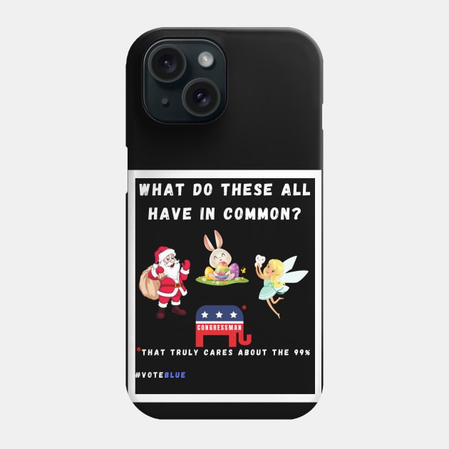 The GOP Political Fairytale – Vote Blue for the 99% Phone Case by Doodle and Things